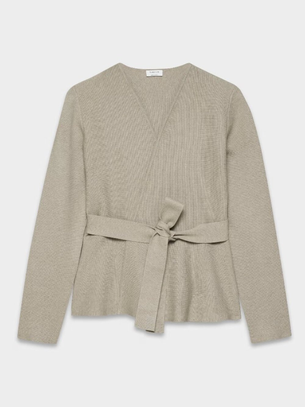 Aritiza Commuter Wrap Cardigan - Heather Nomad Taupe - Size M